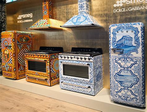 smeg dolce gabbana kitchen|dolce and gabbana SMEG fridge.